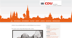 Desktop Screenshot of cdu-halle.de